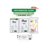 Sleepy Natural Ultra Hassas Gece Ped 18'li,Günlük Ped 40'lı Sensitive 50'li Mendil ve ROSIE