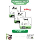 Sleepy Natural Ultra Hassas Hijyenik Ped Mega Fırsat Paketi Uzun 120 Adet ve ROSIE