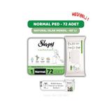 Sleepy Natural Ultra Hassas Hijyenik Ped Normal 72 Adet, Natural 60'Lı Islak Mendil Ve Rosıe