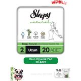 Sleepy Natural Ultra Hassas Hijyenik Ped Uzun 20 Adet Ped ve Rosie Bebek Temizleme Mendili - 1