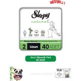 Sleepy Natural Ultra Hassas Hijyenik Ped Uzun 40 Adet Ped ve Rosıe - 1
