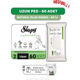 Sleepy Natural Ultra Hassas Hijyenik Ped Uzun 60 Adet, Natural 60'Lı Islak Mendil Ve Rosıe