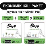 Sleepy Natural Ultra Normal 24 Adet Ped ve Uzun 2x40 Adet Günlük Ped