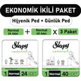 Sleepy Natural Ultra Normal 24 Adet Ped ve Uzun 3x40 Adet Günlük Ped