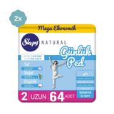 Sleepy Natural Uzun 2x64 Adet Günlük Ped