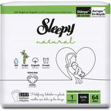 Sleepy Natural Yenidoğan Bebek Bezi 64 Adet Bantlı Bez 2 - 5 kg Yüksek Emicilikle Konfor Sağlar - 4 Beden 64 Adet