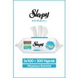 Sleepy Ocean Yüzey Temizlik Havlusu&Mendili Okyanus Esintisi 3x100 (300 Yaprak)