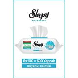 Sleepy Ocean Yüzey Temizlik Havlusu&Mendili Okyanus Esintisi 6x100 (600 Yaprak)