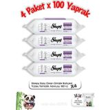 Sleepy Orkide Bahçesi Yüzey Temizlik Havlusu 100' lü X 4 ve Rosie Pamuk