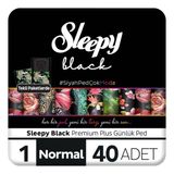 Sleepy Ped Günlük Normal Black No:1 40'Lı
