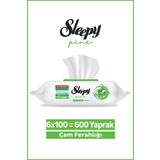 Sleepy Pine Yüzey Temizlik Havlusu&Mendili Çam Ferahlığı 6x100 (600 Yaprak)