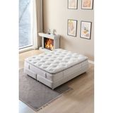 Sleepy Premium Ortopedik Paket Yaylı Yatak 33 cm Pillowtop Teddy Kumaş Tek / Çift Kişilik Yatak - 140 x 190 cm