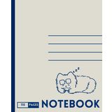 Sleepy Samoyed Notebook: 7.5'' x 9.25'' Inch Journal, 110 Sheets, College Ruled Paper, Paperback, Minimal, School Supplies, Home & Office