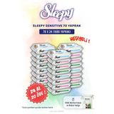 Sleepy Sensitive 36 AL 32 ÖDE 70'li Bebek Islak Mendili ve Rosie Pamuk Hediye