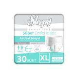 Sleepy Sensitive Antibakteriyel Emici Külot, XL Beden, 30 Adet