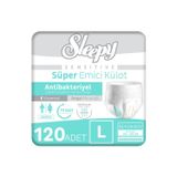 Sleepy Sensitive Antibakteriyel Large 4x30 Adet Emici Külot