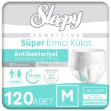 Sleepy Sensitive Antibakteriyel Medium 4x30 Adet Emici Külot