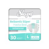 Sleepy Sensitive Antibakteriyel Süper Yetişkin Hasta Bezi Large 30 Adet