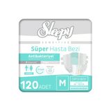 Sleepy Sensitive Antibakteriyel Süper Yetişkin Hasta Bezi Medium 30X4 120 Adet