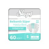 Sleepy Sensitive Antibakteriyel Süper Yetişkin Hasta Bezi Small 30X2 60 Adet