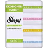 Sleepy Sensitive Eco Islak Mendil 4X70 Adet (5 Adet)