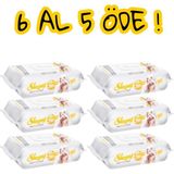 Sleepy Sensitive Islak Bebek Havlusu 50'li x 6 Paket – 6 Al 5 Öde Kampanyalı, Alkolsüz, Kapaklı, Hassas Ciltlere Uygunu, Toplam 300 Yaprak