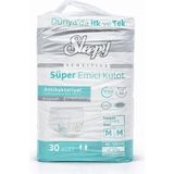 Sleepy Sensitive Süper Emici Külot Yetişkin Hasta Bezi Antibakteriyel Unisex Emici Külot S M L Xl Beden Seçenekli