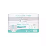 SLEEPY Sleepy Süper Hasta Bezi Antibakteriyel Medium Boy M 85 - 125 cm 9 Adet
