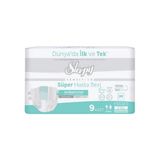 Sleepy Süper Hasta Bezi Antibakteriyel Medium Boy M 85 - 125 cm 9 Adet - Beyaz
