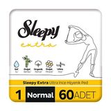 Sleepy Tekli Paket Extra Ultra İnce Hijyenik Ped Normal 60 Adet Ped