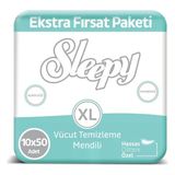 Sleepy Vücut Temizleme Mendili Xl 10 X 50 Adet