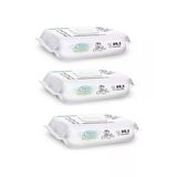 Sleepy Yenidoğan Bio Natural 3X40 Islak Mendil Alkol İçermez %99,5 Saf Su ile Dermatolojik Test Edilmiş