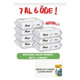 Sleepy Yenidoğan Doğal Islak Bebek Mendili, 60'lı, 7 Paket
