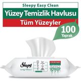 Sleepy Yüzey Temizlik Havlusu 100 Yaprak Ekstra Kalın Beyaz Sabun Kokulu Doğal İçerikli