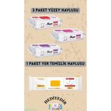 Sleepy Yüzey Temizlik Havlusu Kiraz-Lilyum-Orkide-Arap Sabunu 400 Yaprak