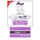Sleepy Yüzey Temizlik Havlusu Orkide Bahçesi 3x100 (300 Yaprak)