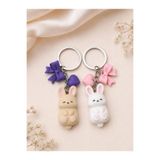 sleyshop 2li Tavşan Anahtarlık Fairycore Coquette Arkadaşlık Anahtarlığı Çanta Charmı Çanta Süsü Anahtarlık