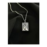 sleyshop Gümüş renk kart tarot detaylı kolye