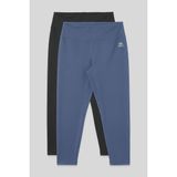 Slim Fit 2li Paket Antrasit-Petrol Büyük Beden kadın Tayt - 94650
