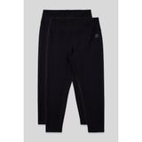 Slim Fit 2li Paket Siyah Büyük Beden kadın Tayt - 94650