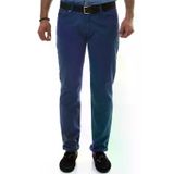 Slim Fit 5 Cepli Pamuk Erkek Mavi Pantolon - Wessi