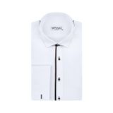 Slim Fit Ata Yaka Beyaz Erkek Gömlek