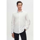 Slim Fit Beyaz Italyan Yaka Dar Kesim Klasik Kravatlık Uzun Kollu Kolay Ütülenebilir Nefes 2HF02ORT4185 - XL