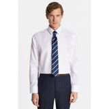 Slim Fit Beyaz Non-Iron %100 Pamuk Doğa Dostu Ekoteks Belgeli Ütü Gerektirmez Gömlek