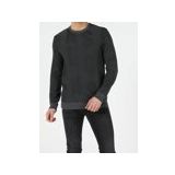 Slim Fit Bisiklet Yaka Erkek Antrasit Kazak