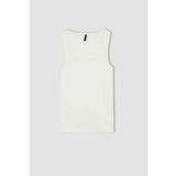 Slim Fit Bisiklet Yaka Fitilli Kaşkorse Atlet
