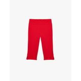 Slim Fit Bürümcük Kumaş Düz Paça Kapri Pantolon