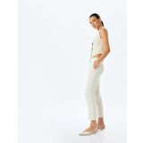 Slim Fit Cepli Cigarette Fit Kumaş Pantolon