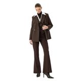 Slim Fit Cepli Kemerli İspanyol Paça Kumaş Pantolon
