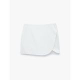 Slim Fit Cepli Kruvaze Süper Mini Şort Etek